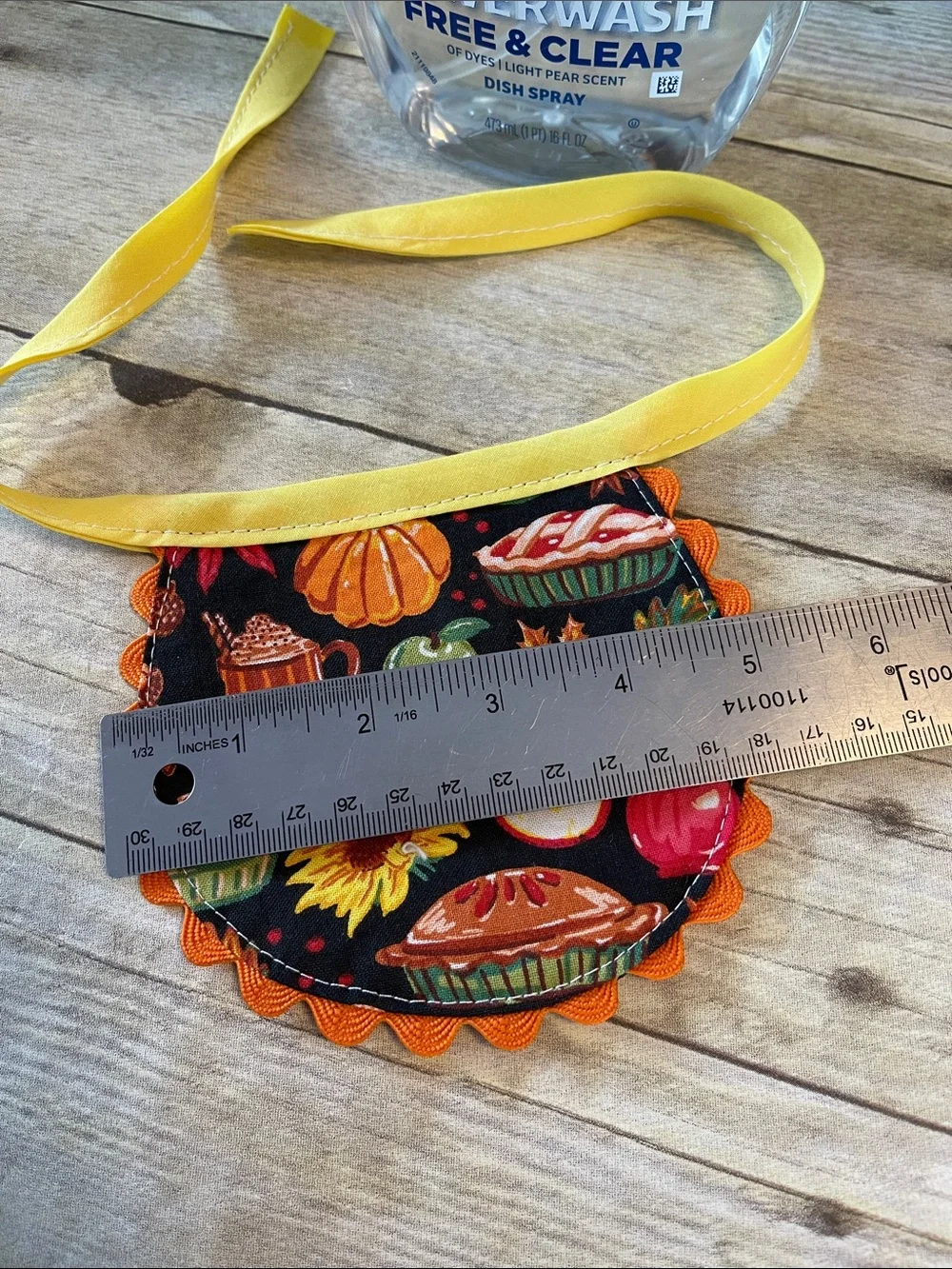 Reversible Apron Dish Soap Bottle - Dawn Powerwash - Fall/ Thanksgiving